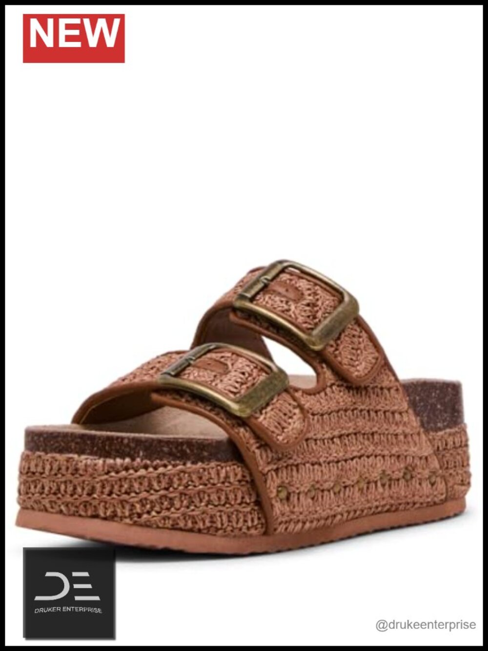 Women's Casual Platform Slingback Flat Sandals Closed Toe Slip On
